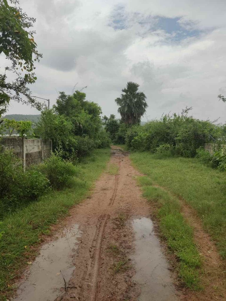 Muddy route to Gandhari-Bokkalagutta Waterfall