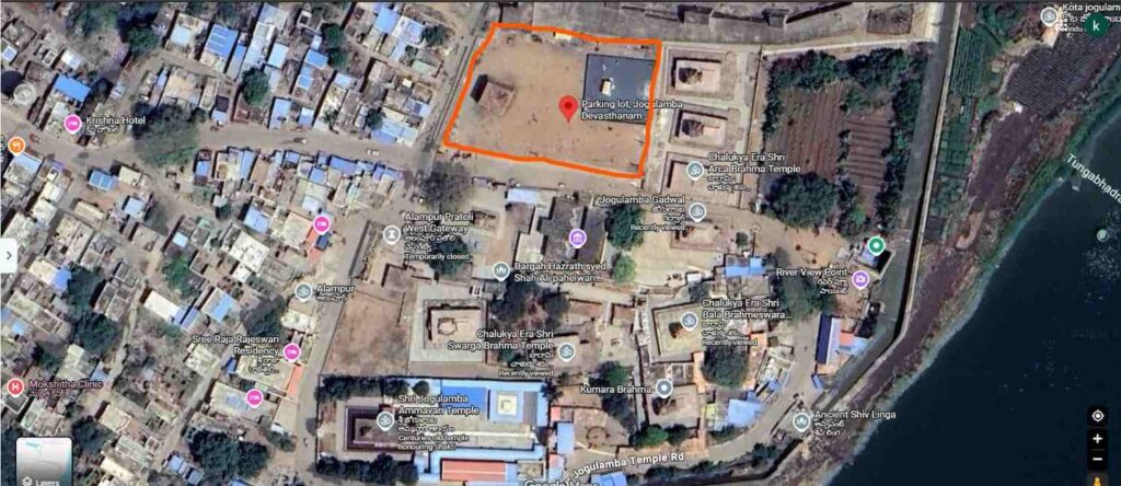 Parking area for jogulamba temple